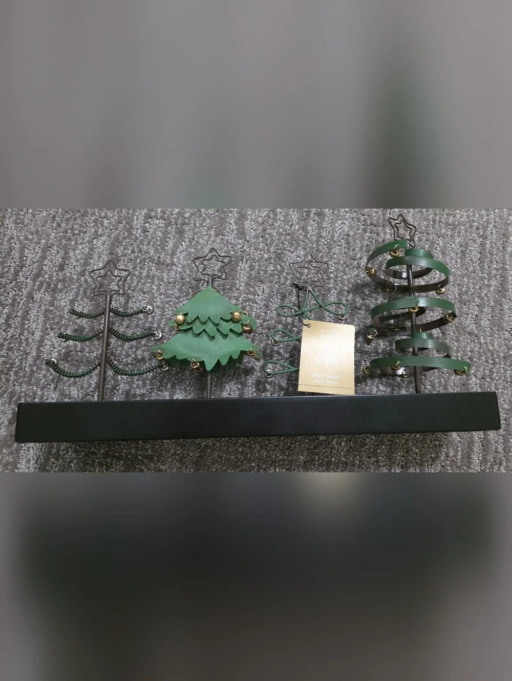 NWT Pier One Imports Christmas Tree Picture Holder Cottagecore Winter Whimsical